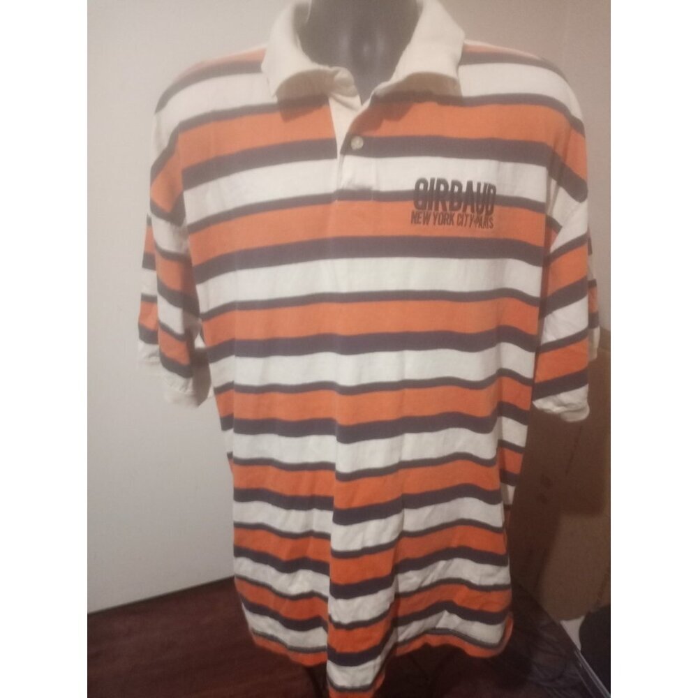 Marithe Francois Girbaud New York City Paris Short Sleeve Polo Shirt Sz 2XL